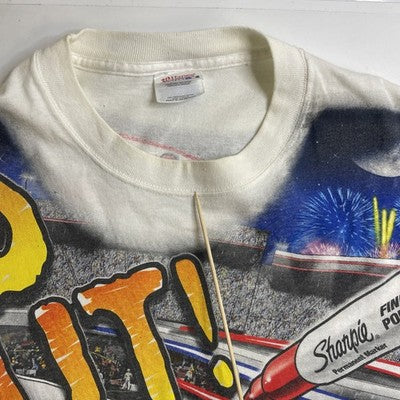 Vintage Sharpie 500 Racing T-Shirt Size XL All Over Print NASCAR