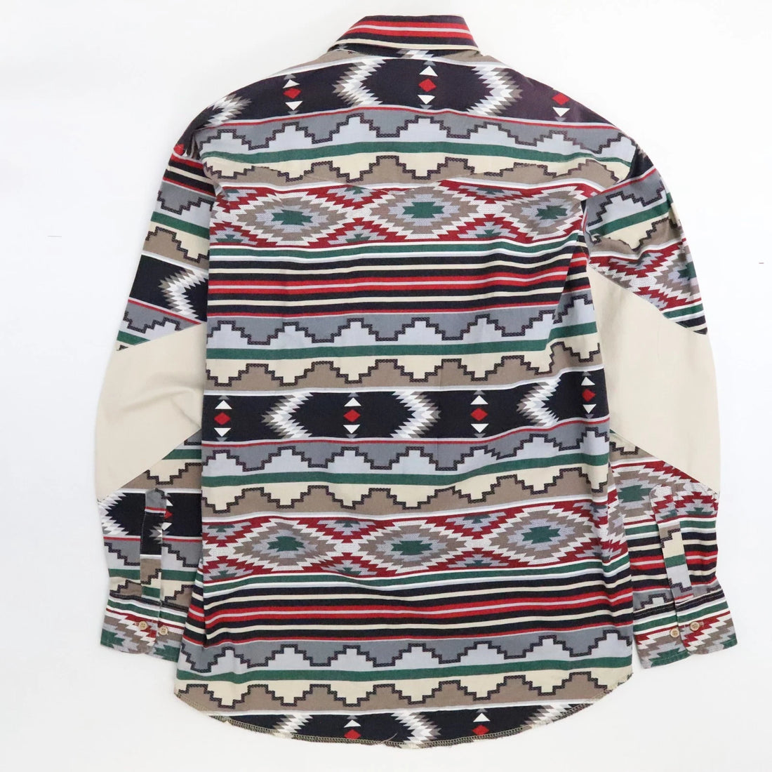 Vintage Wrangler Western Aztec Button Up Shirt Size 17 1/2 36