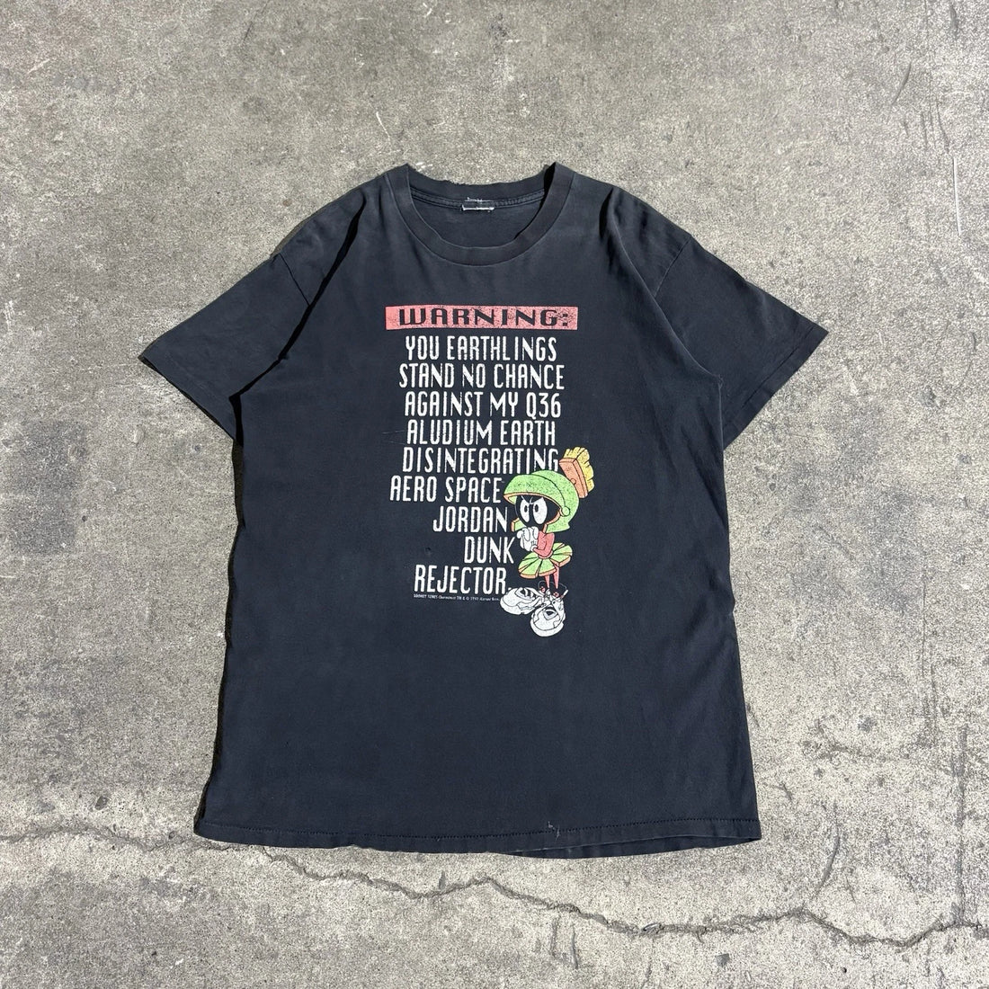 Vintage Michael Jordan Marvin Martian In Your Space Nike T-Shirt Medium 1993 90s