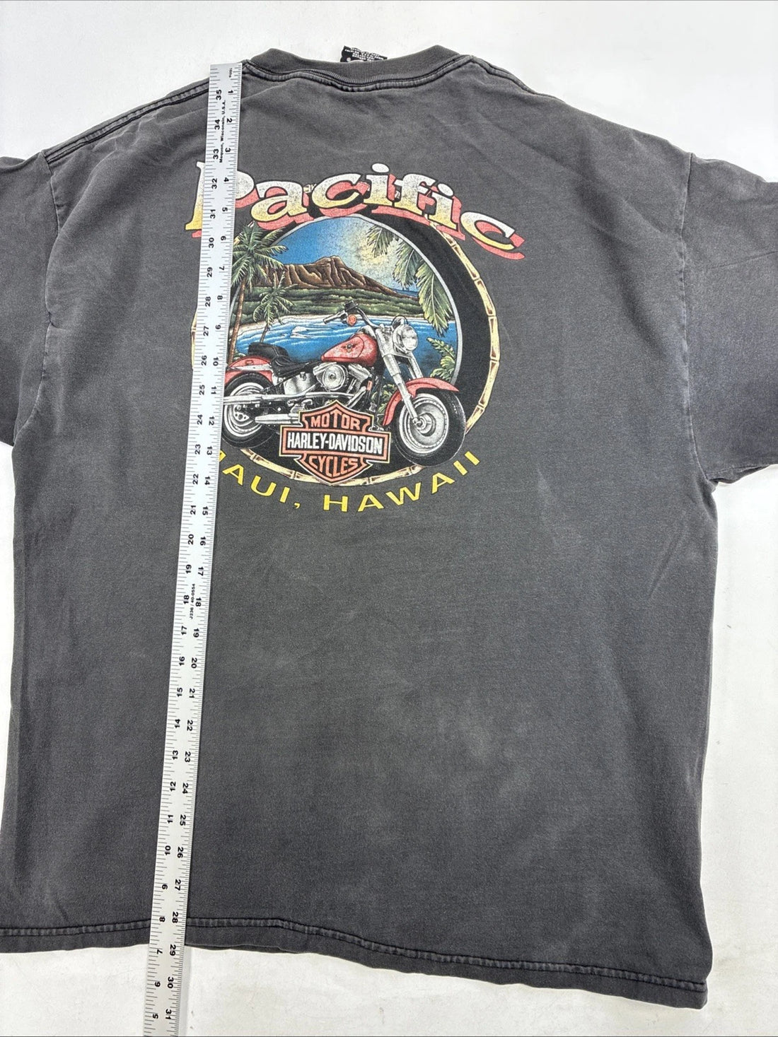 Vintage Harley Davidson Motorcycles Hawaii T-Shirt Size XL Double