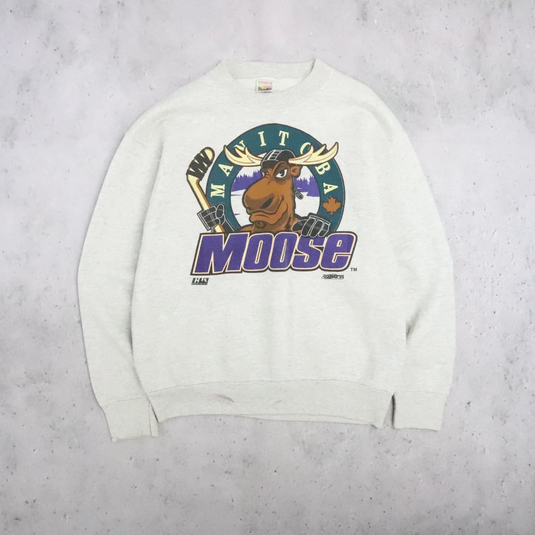 Vintage Manitoba Moose Crewneck Sweatshirt Size Large