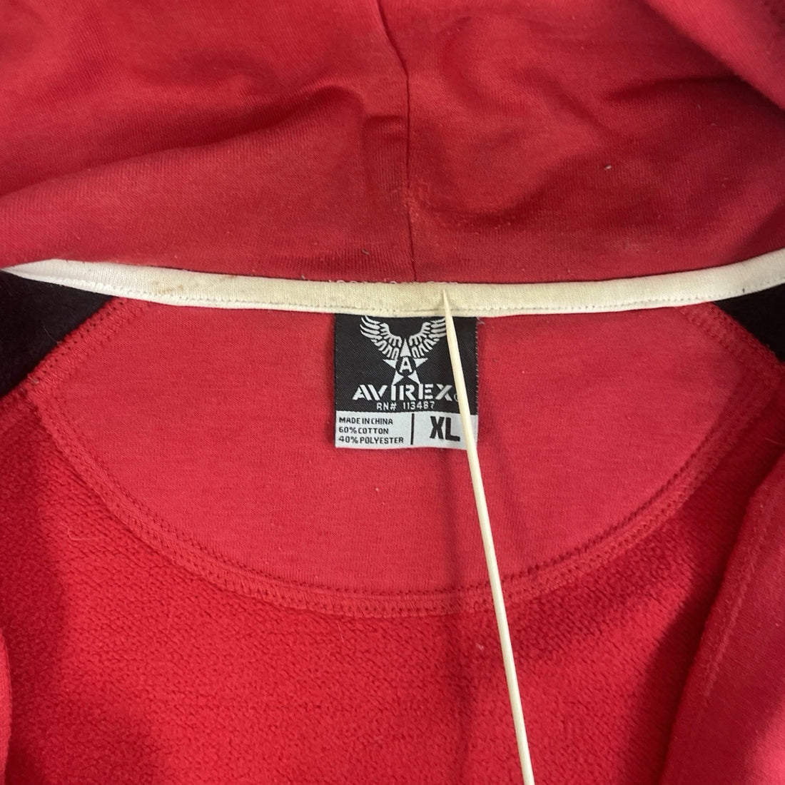 Vintage Avirex Full Zip Sweatshirt Hoodie Size XL Y2K