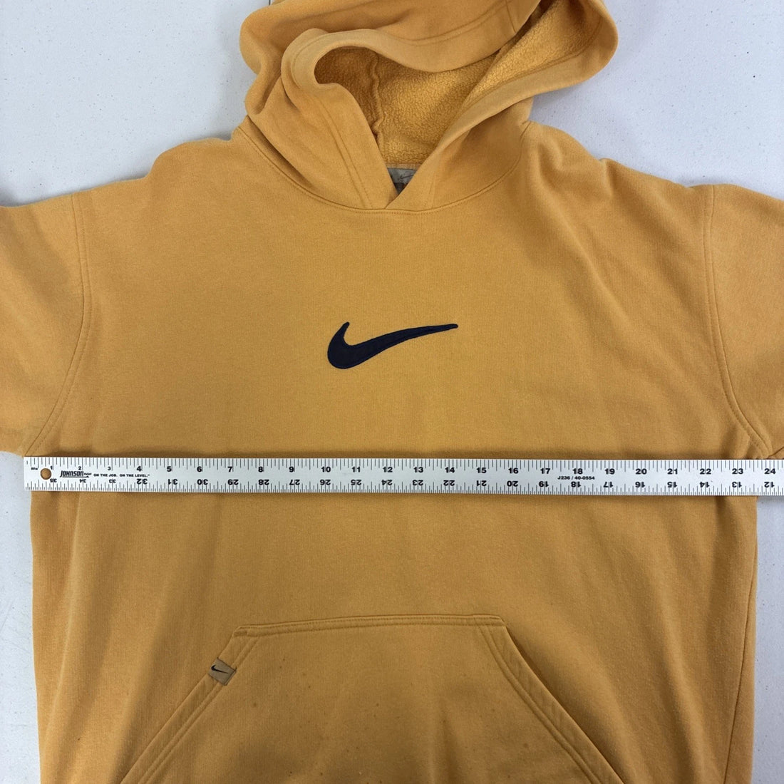 Vintage Nike Sweatshirt Hoodie Size Large Yellow Swoosh