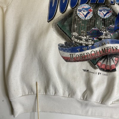 Vintage Toronto Blue Jays World Series Double Play Sweatshirt XL 1993 90s MLB