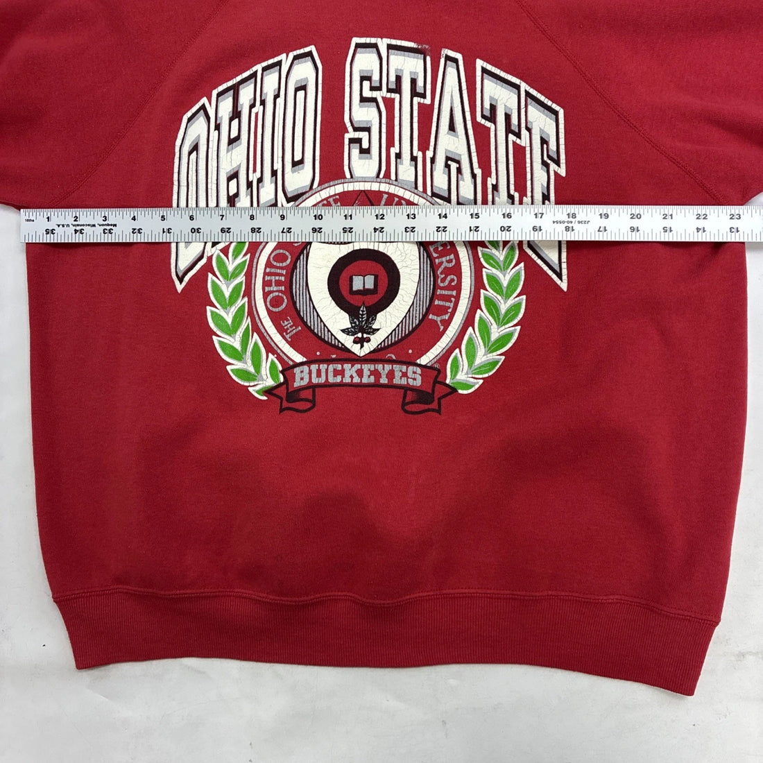 Vintage Ohio State Buckeyes Crest Crewneck Sweatshirt Size Large 90s NCAA