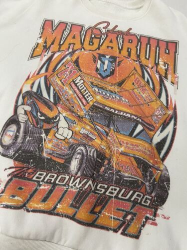 Vintage Club Magaruh Brownsburg Bullet Saldana Racing Sweatshirt Crewneck XL 90s