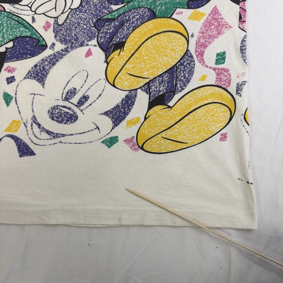Vintage Mickey Minnie Mouse Disney T-Shirt Size XL All Over Print 90s