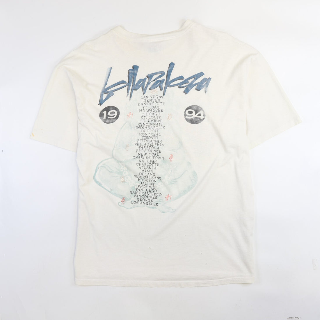 Vintage Lollapalooza T-Shirt Size XL Smashing Pumpkins Green Day 1994 90s