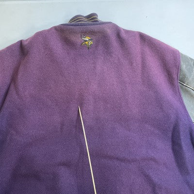 Vintage Minnesota Vikings DeLong Wool Varsity Jacket Size 2XL NFL