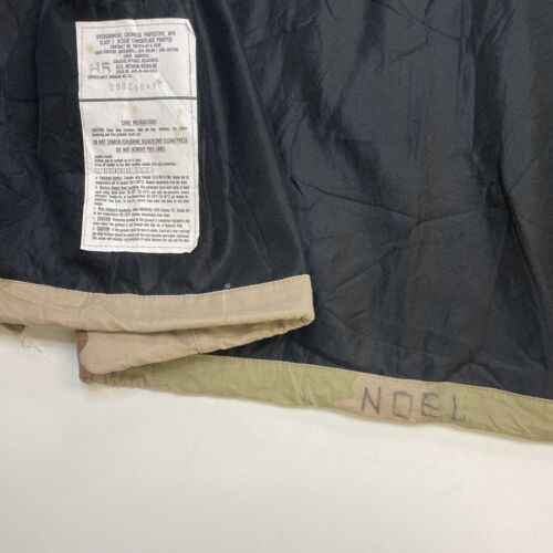 Vintage Chemical Protective NFR Overgarment Jacket Medium Class 2 Desert Camo