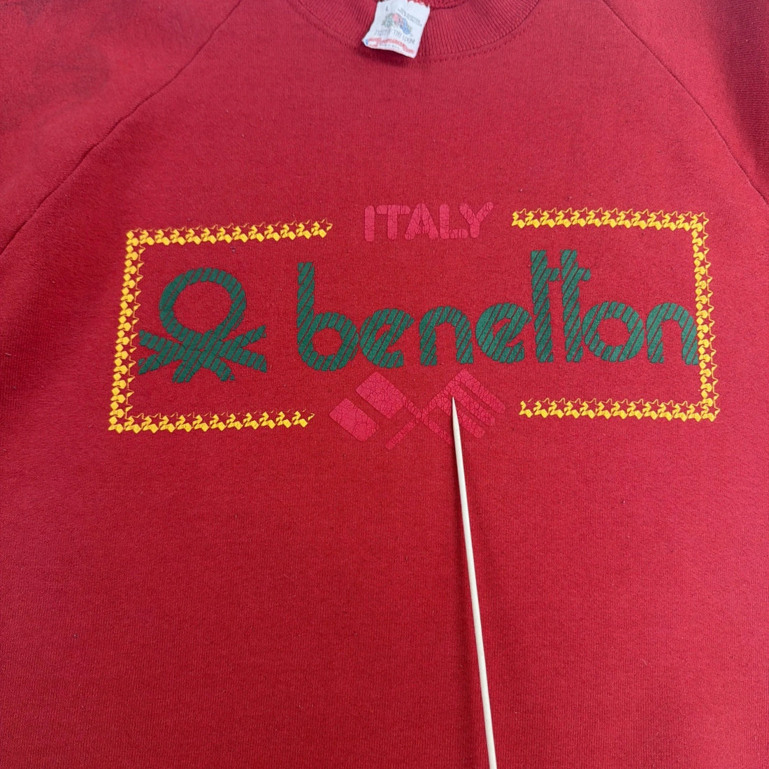 Vintage Benetton Italy Crewneck Sweatshirt Size Large