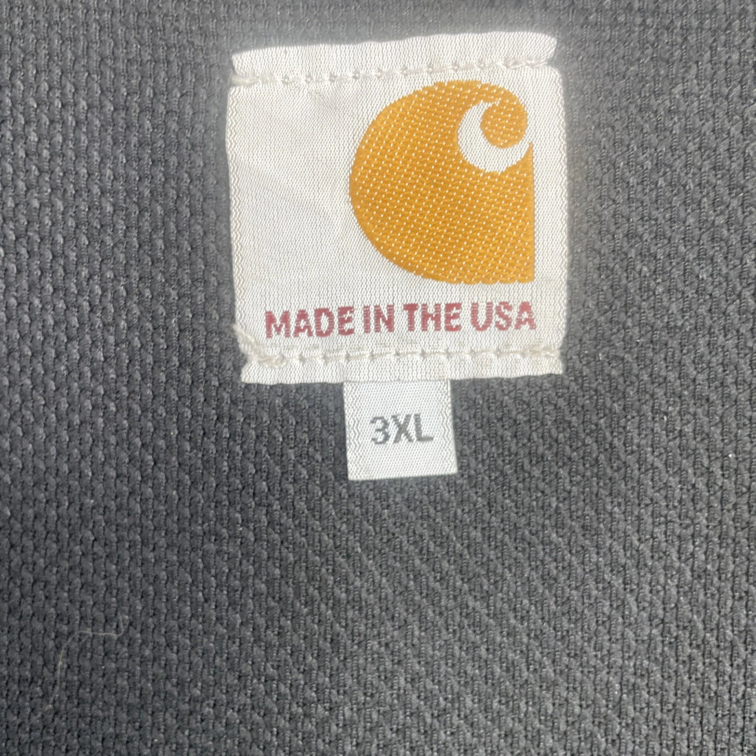 Carhartt Canvas Active Bomber Work Jacket Size 3XL Black