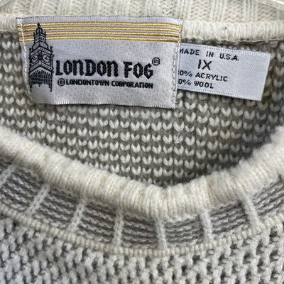 Vintage London Fog Wool Blend Crewneck Sweater Size 1X