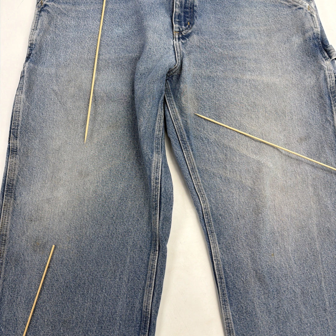 Carhartt Carpenter Denim Jeans Work Pants Size 38 X 30 Blue