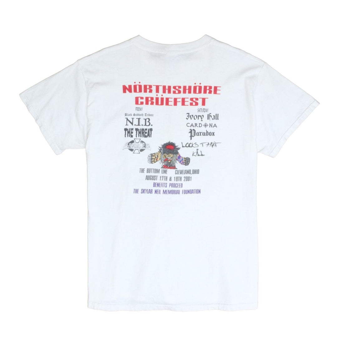 Vintage Northshore Cruefest T-Shirt Size XL Band Tee Music 2001