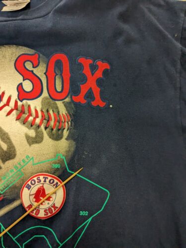 Vintage Boston Red Sox T-Shirt Size XL Blue 1995 90s MLB