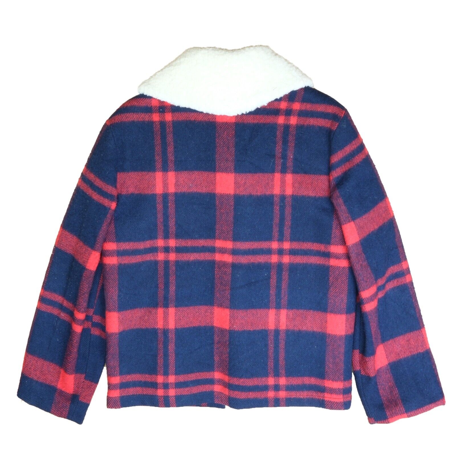 Plaid on sale sherpa coat