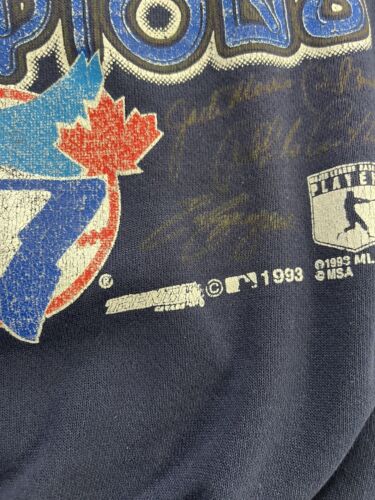 Vintage Toronto Blue Jays World Series Champions Sweatshirt Large 1993 90s MLB