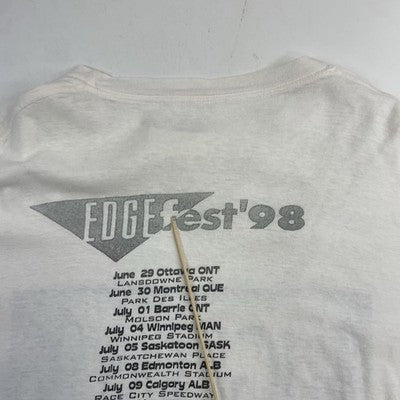 Vintage Edge Fest 1998 T-Shirt Size XL Band Tee 90s