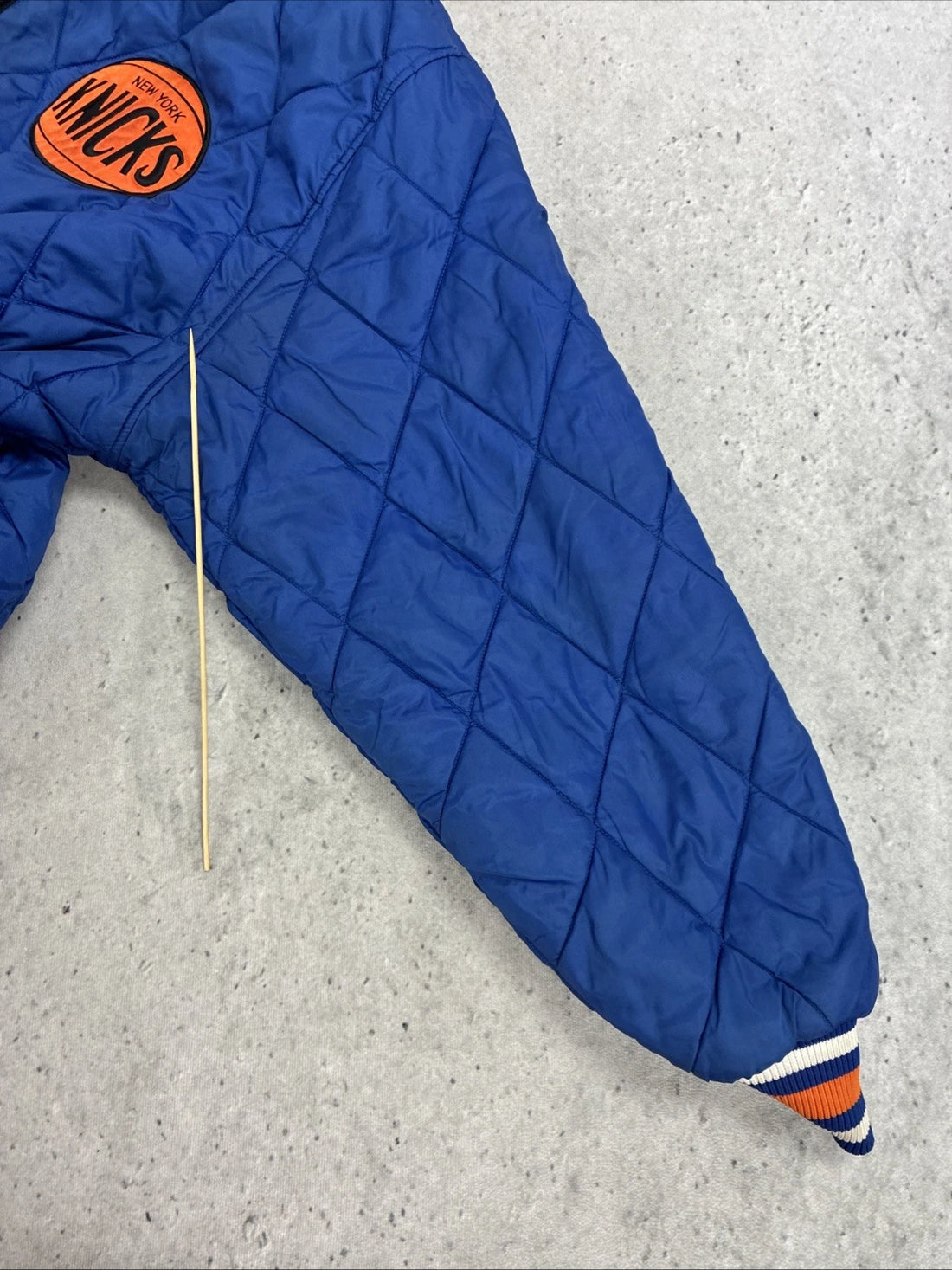 New York Knicks Reebok Satin Quilted Reversible Jacket XL NBA