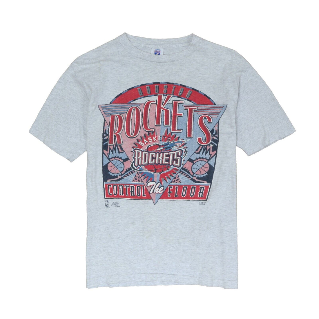Vintage Logo Athletics T-Shirt Men's 2XL Embroidered NBA Houston