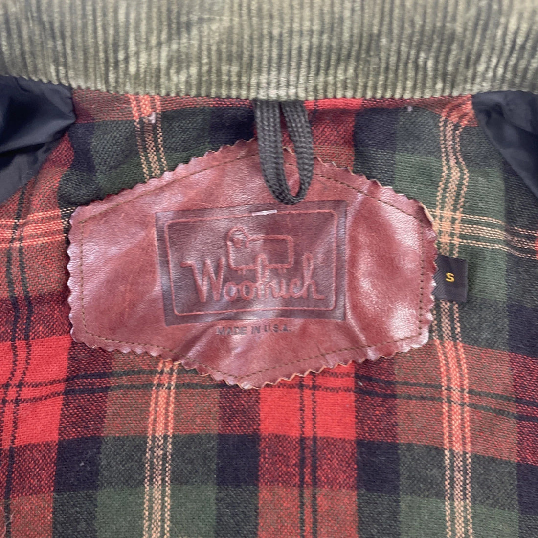 Vintage Woolrich Coat Jacket Size Small Green