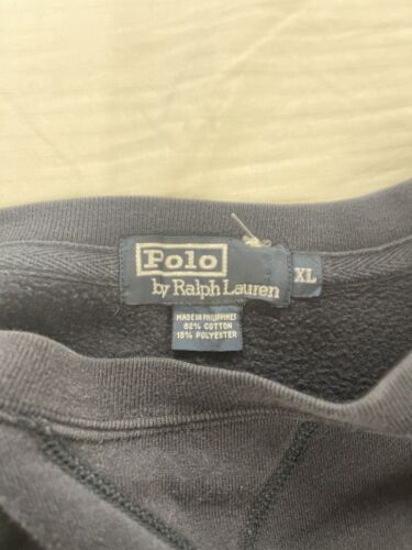 Vintage Polo Ralph Lauren P Crewneck Sweatshirt Size XL 90s