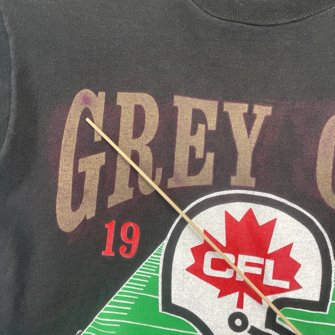Vintage Grey Cup T-Shirt Size Large 1991 90s CFL