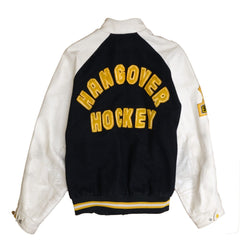 90s popular Mens 3XL Monroe Ice Hawks Hockey Spell Out Wool Leather Varsity Jacket, 90s Monroe Ice Hawks Wool Leather Varsity Jacket, 90s Jacket,