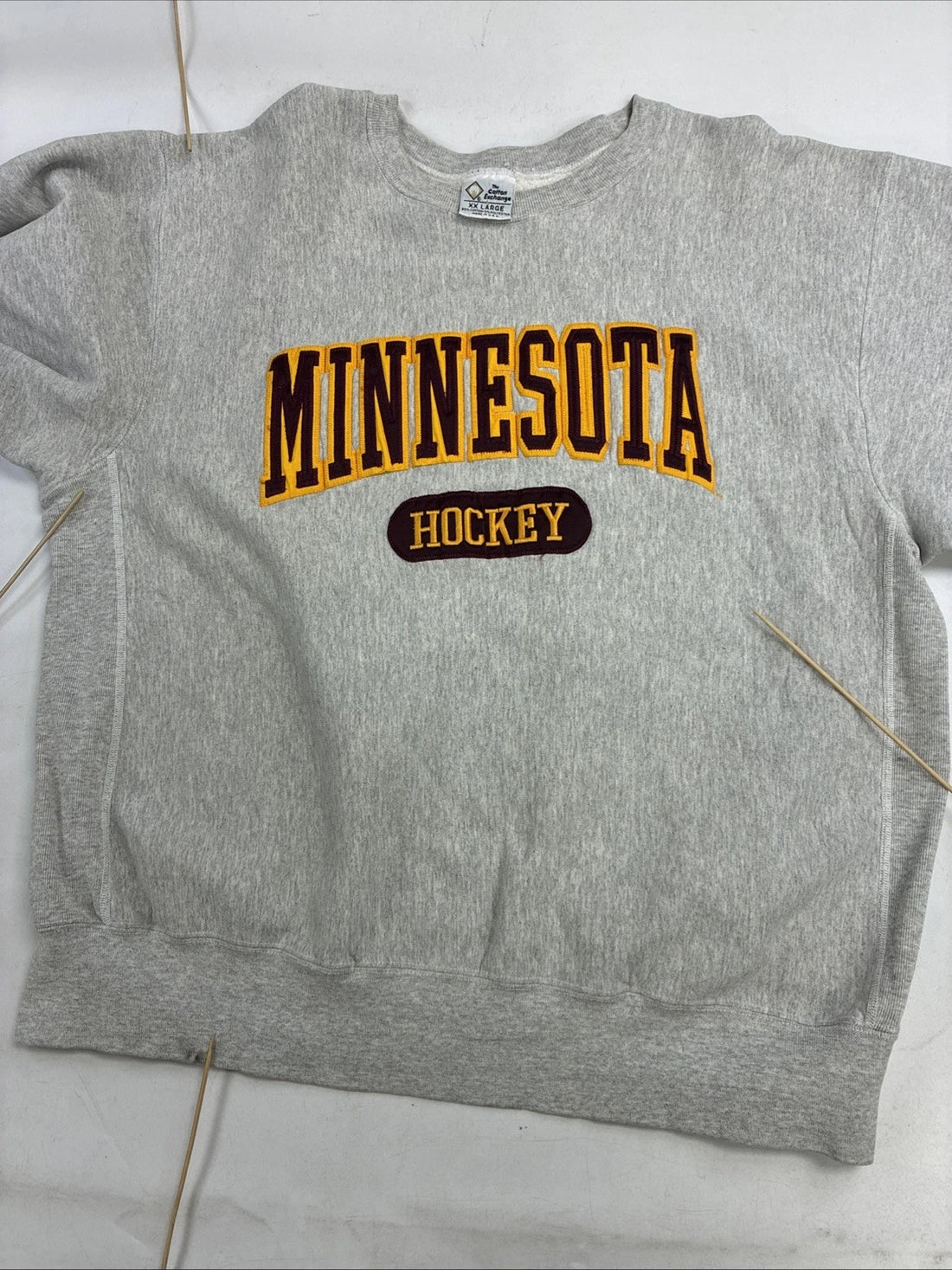 Vintage Minnesota Golden Gophers Hockey Crewneck Sweatshirt Size 2XL NCAA