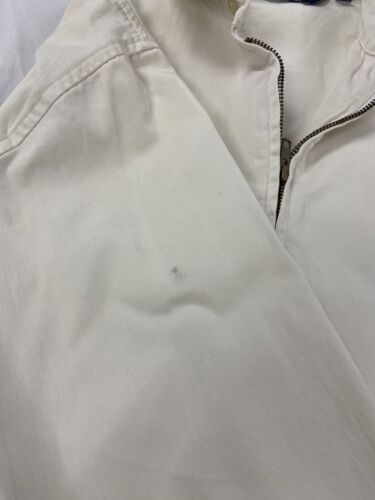 Vintage Polo Ralph Lauren Harrington Jacket Size Medium White
