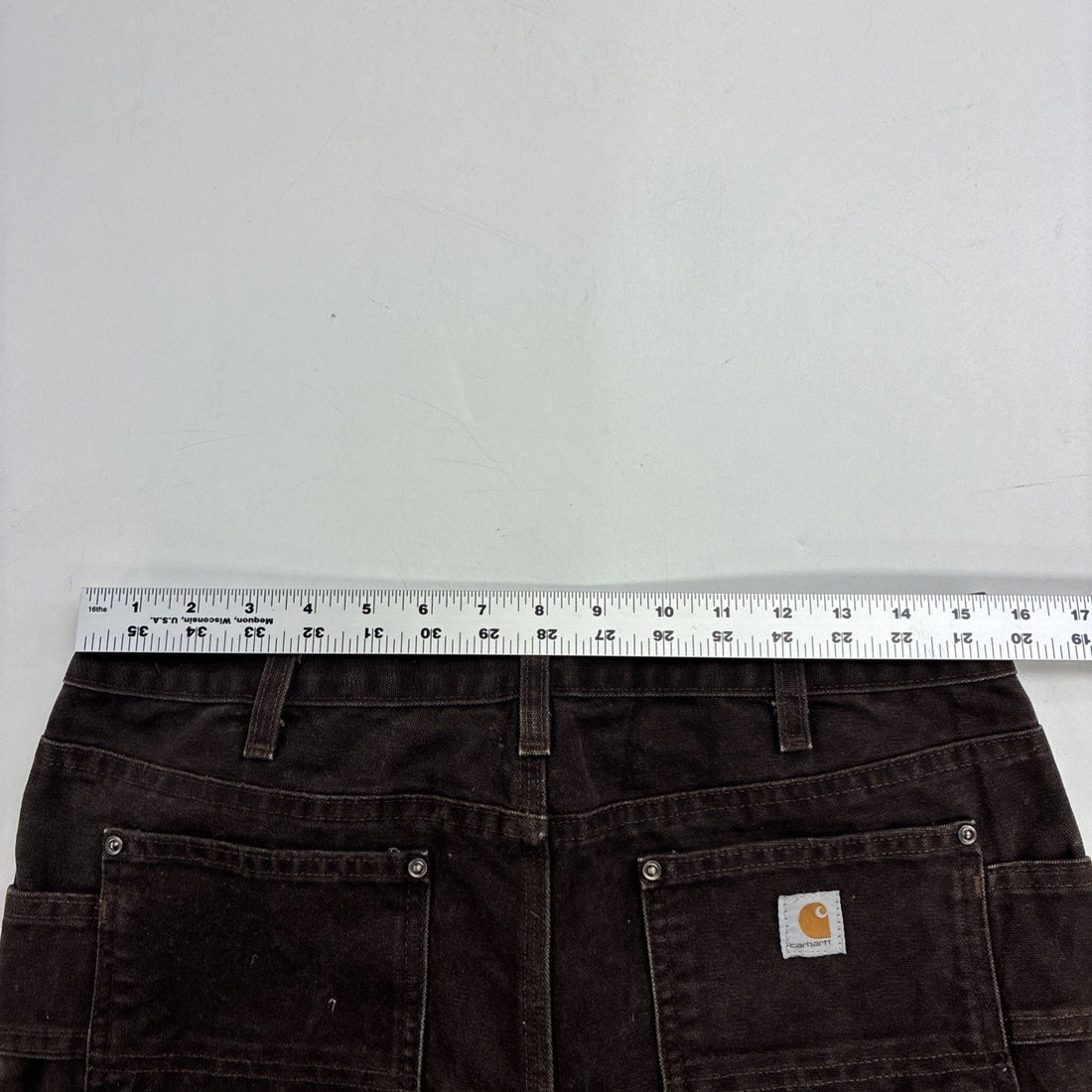 Carhartt Canvas Carpenter Double Knee Work Pants Womens Size 6 Brown