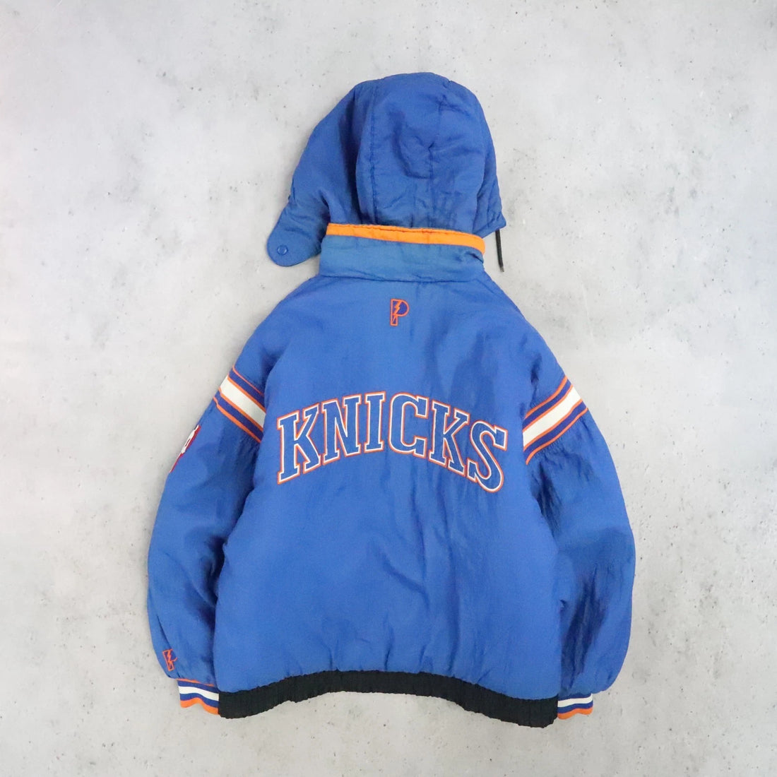 New York Knicks Pro Player Reversible Puffer Jacket Size Large NBA