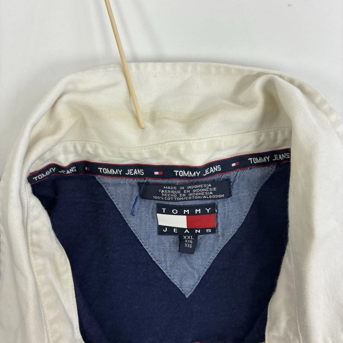 Vintage Tommy Hilfiger Jeans Rugby Shirt Size 2XL