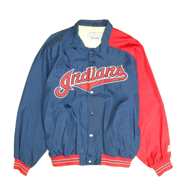 Vintage Cleveland Indians Starter Dug Out bomber Jacket Size Large 90s –  Throwback Vault