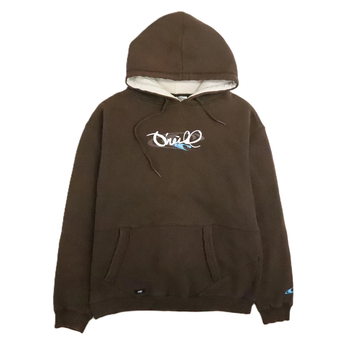 Vintage O'Neill Sweatshirt Hoodie Size Large Brown Y2K