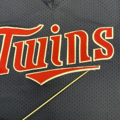 Vintage Minnesota Twins Majestic Mesh Pullover Jersey Size Large MLB