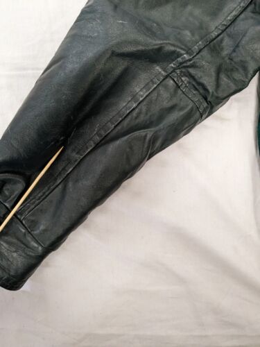 Vintage Football AAA Leather Wool Varsity Jacket Size XL Green