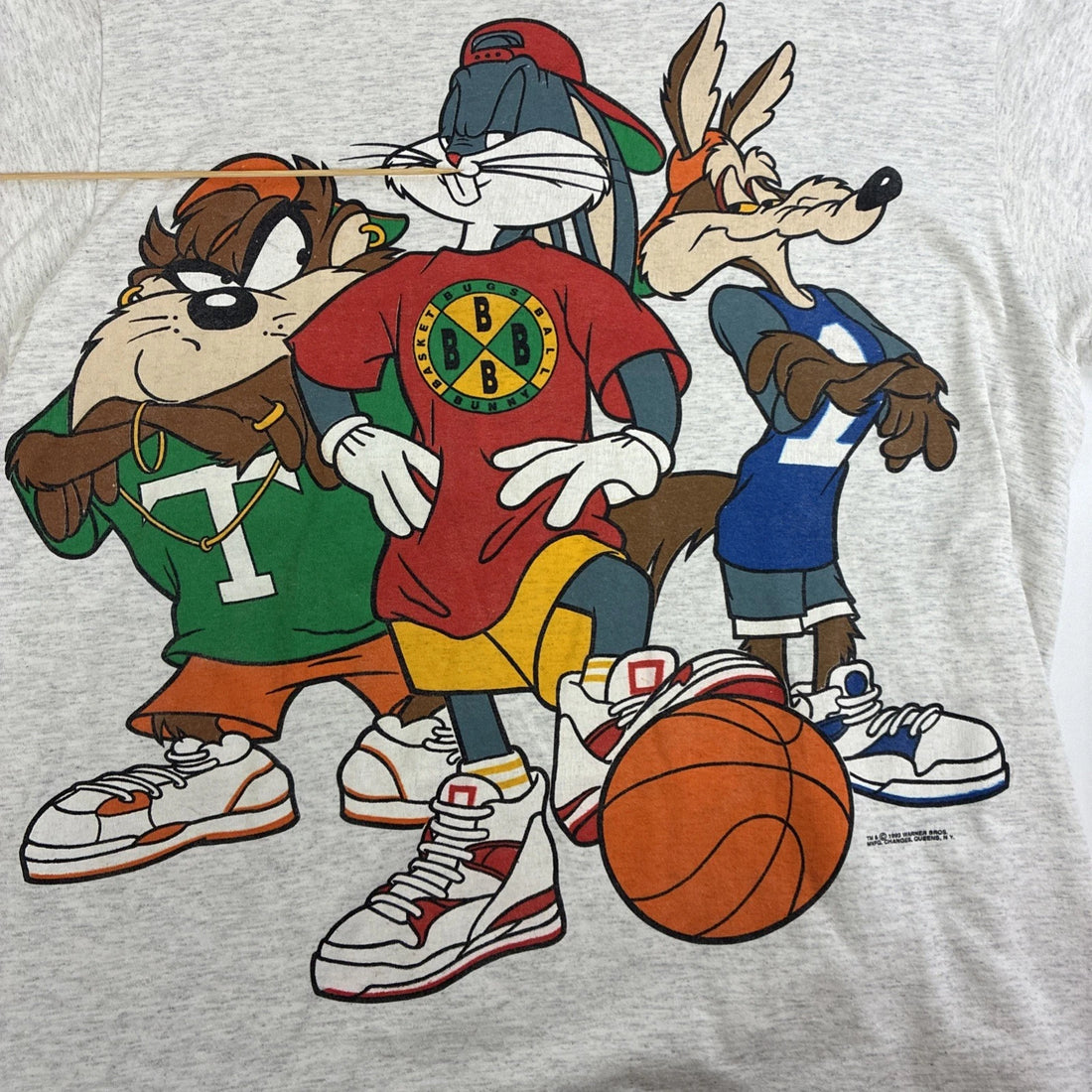 Vintage Looney Tunes Basketball T-Shirt Size XL 90s