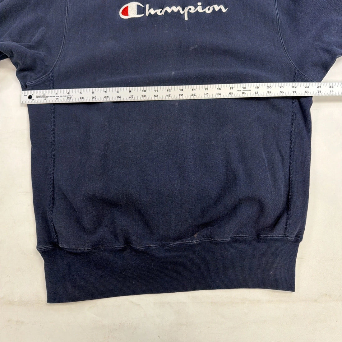 Vintage Champion Reverse Weave Crewneck Sweatshirt Size 2XL Blue Spell Out 90s