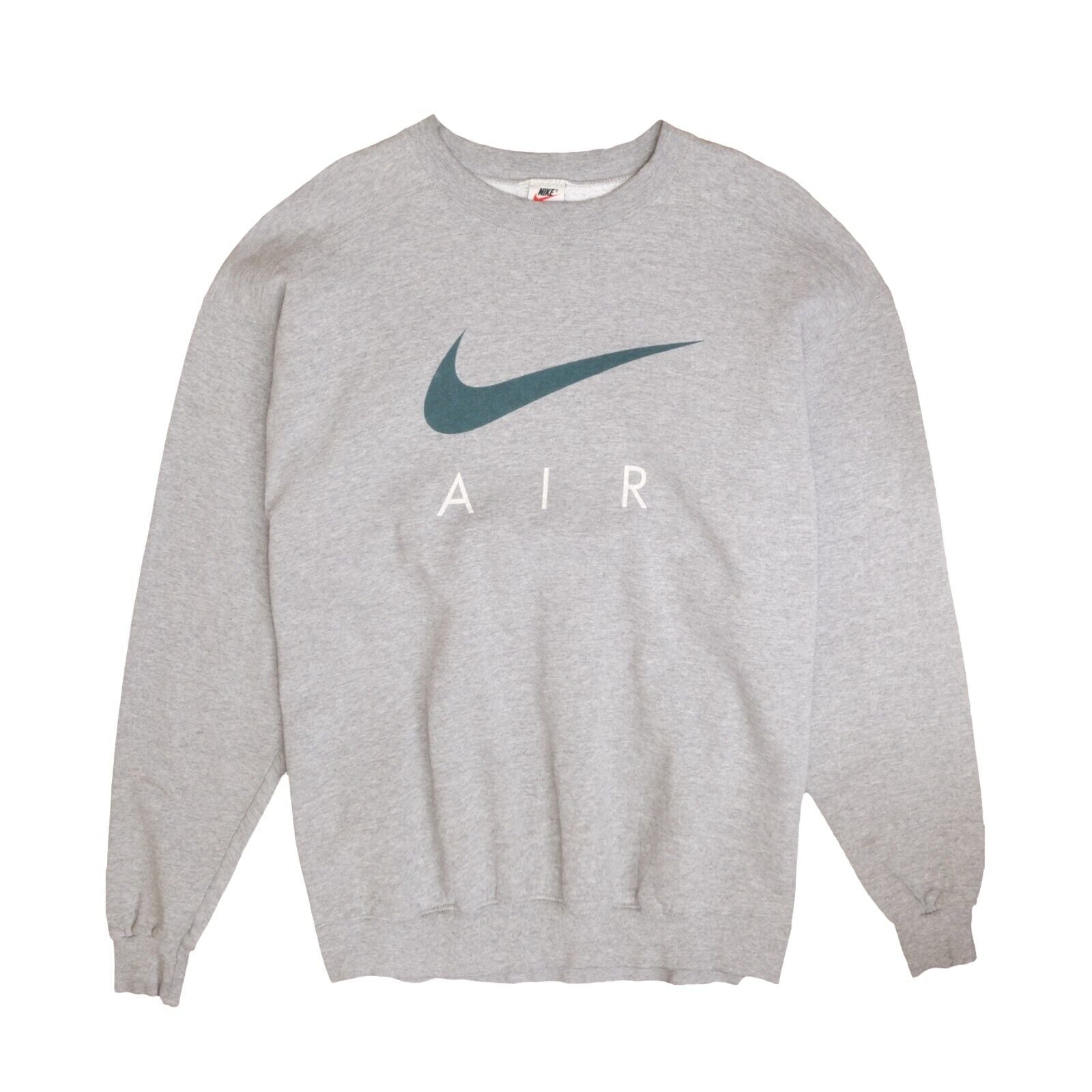Vintage Nike Air Spell Out Sweatshirt Crewneck Size Large Gray 90s