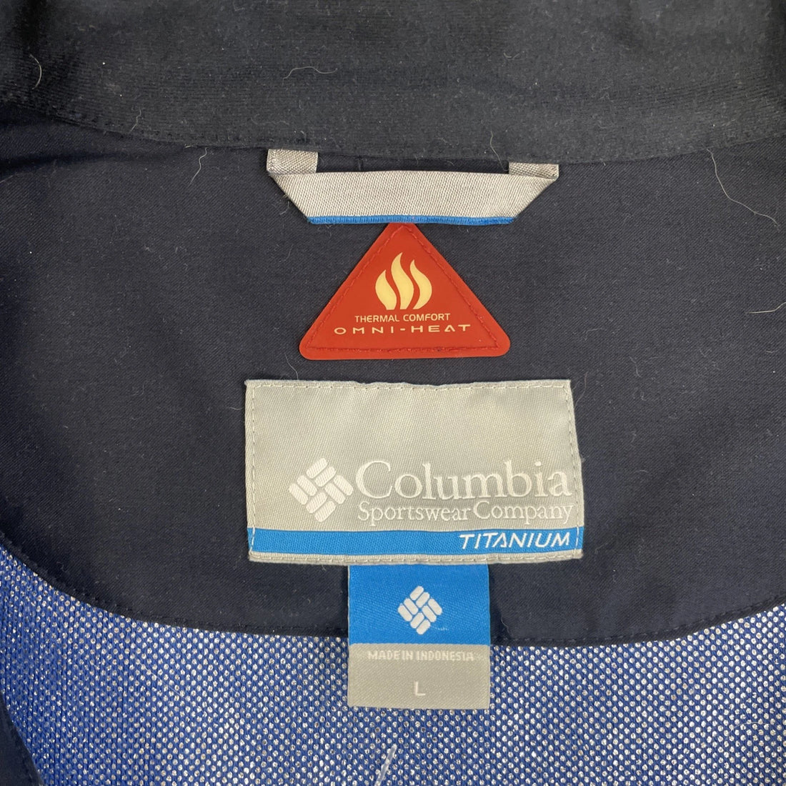 Columbia Titanium Fleece Jacket Size Large Blue