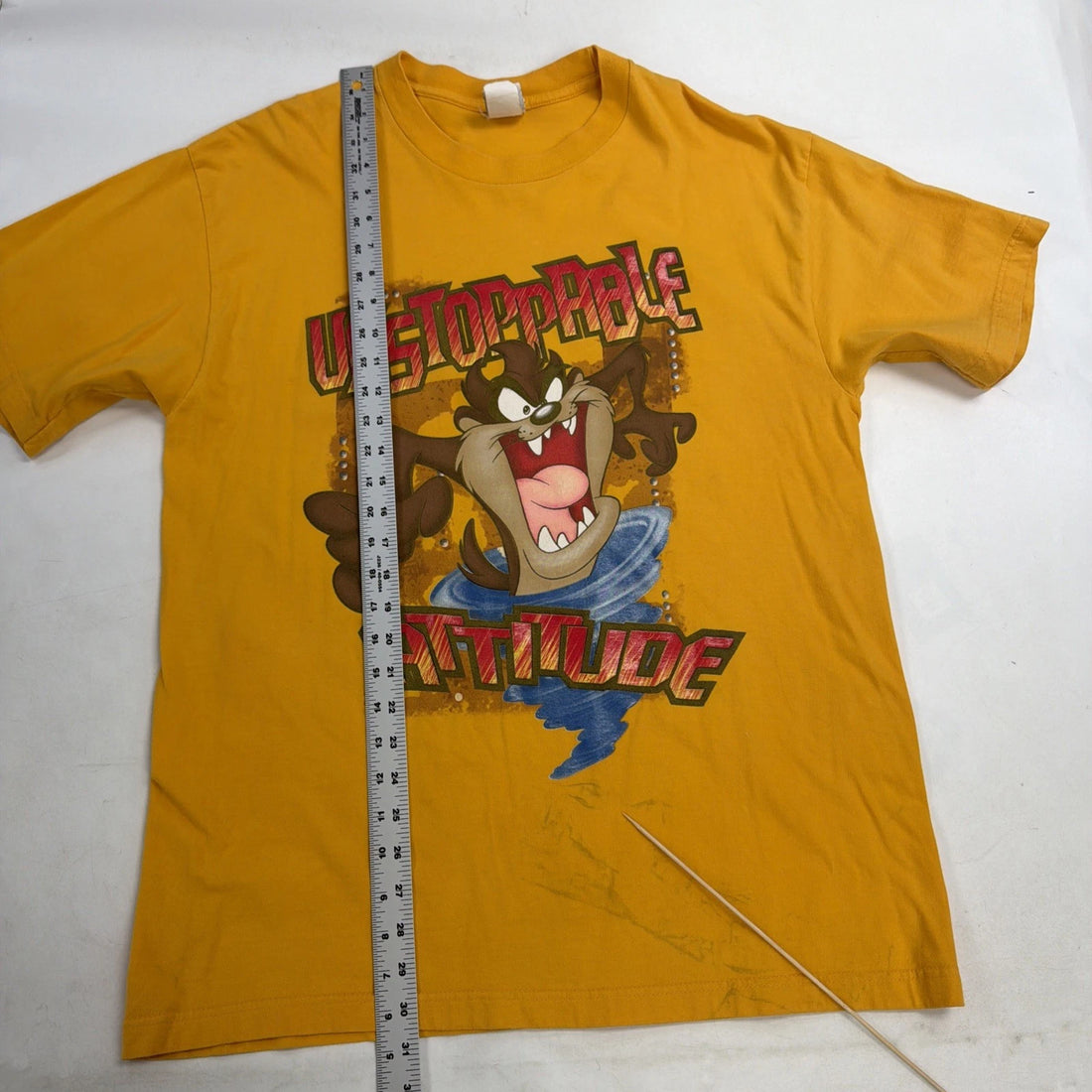 Vintage Taz Looney Tunes Unstoppable Attitude T-Shirt Size XL