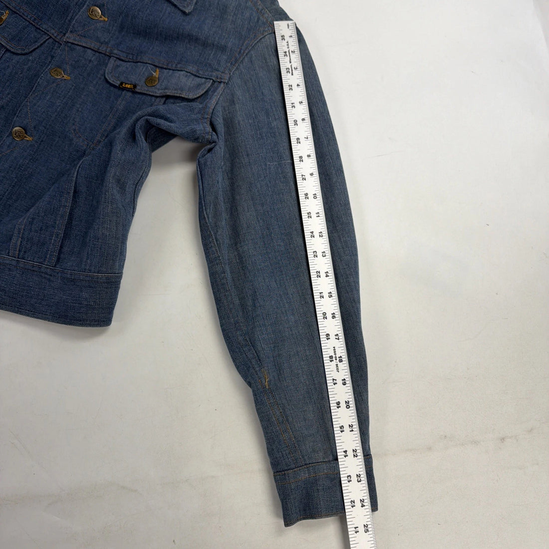 Vintage Lee Denim Trucker Jacket Size Large Euro 70s