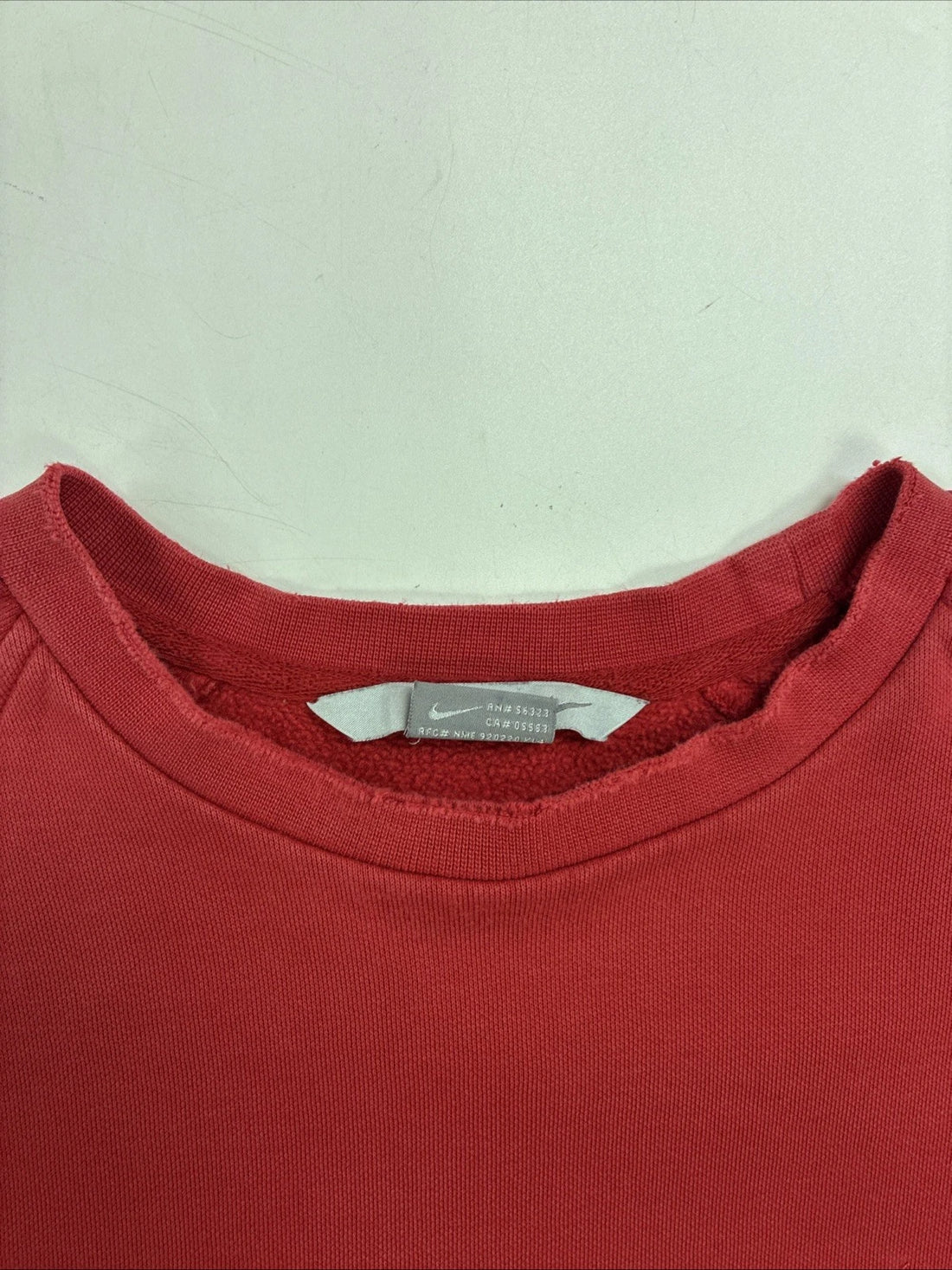 Vintage Nike Crewneck Sweatshirt Size XL Tonal Red Embroidered Swoosh