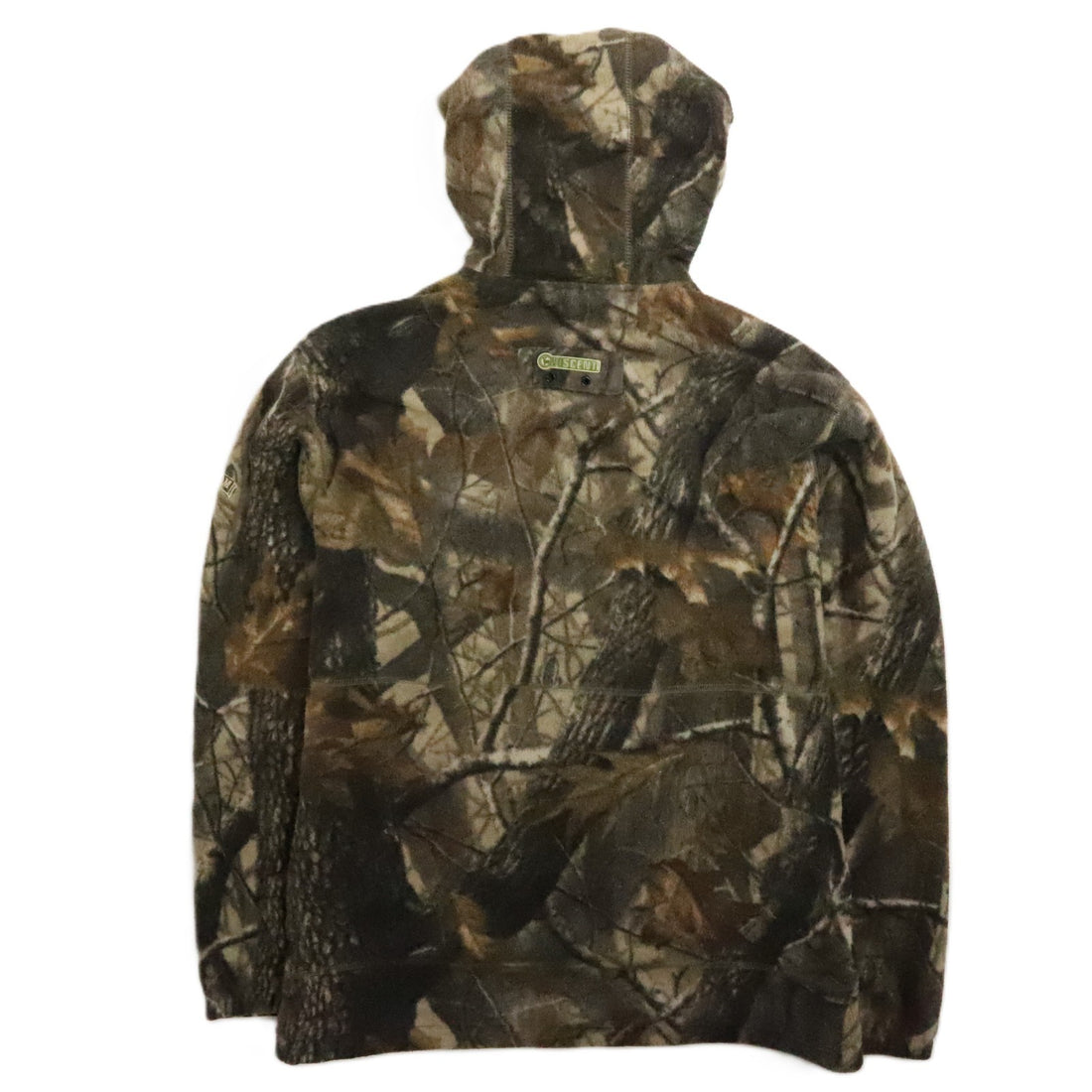 Field & Stream No Scent Tree Camo Fleece Jacket Size Medium Hooded
