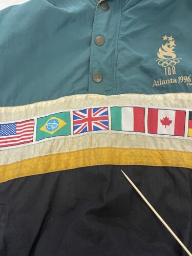 Vintage Atlanta XXVI Olympic Games Starter Windbreaker Jacket Size Small 90s