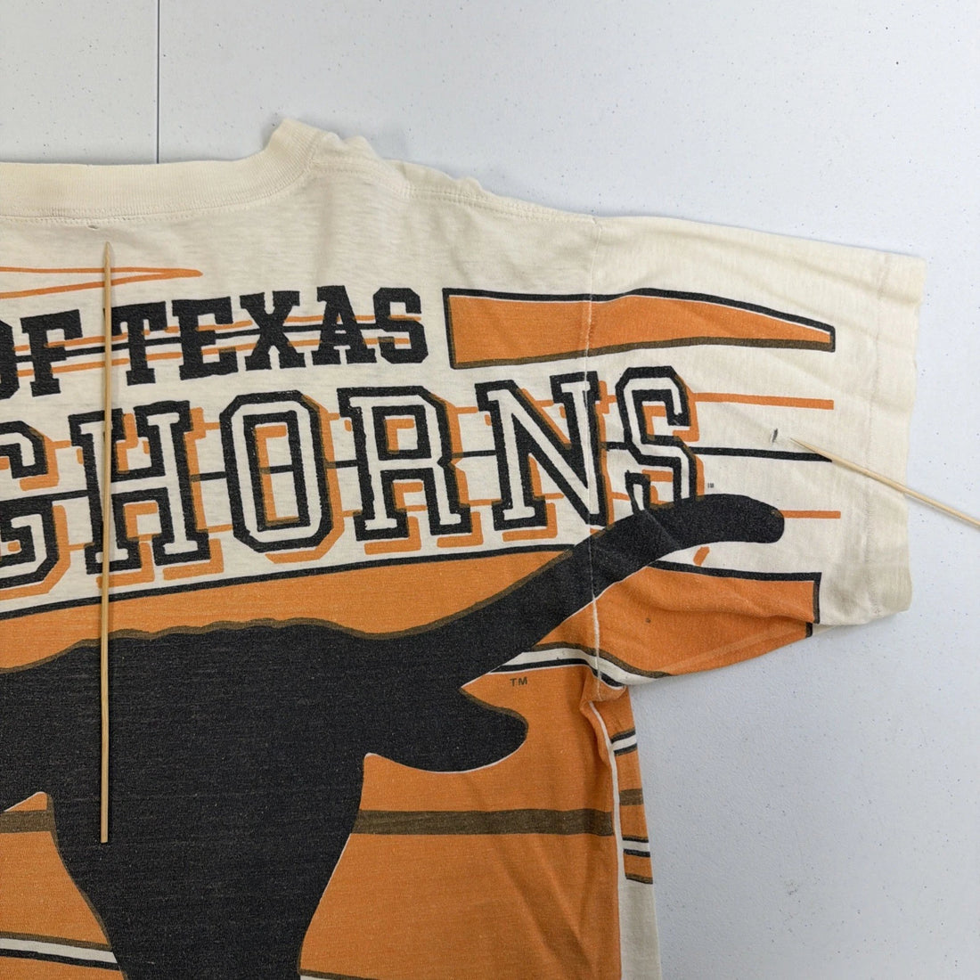 Vintage Texas Longhorns Magic Johnson Ts T-Shirt Large All Over Print 90s NCAA