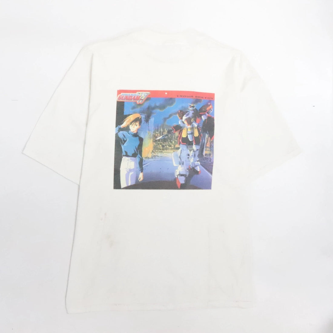 Vintage Mobile Suit Gundam Wing Trowa Barton T-Shirt Size XL Anime Manga