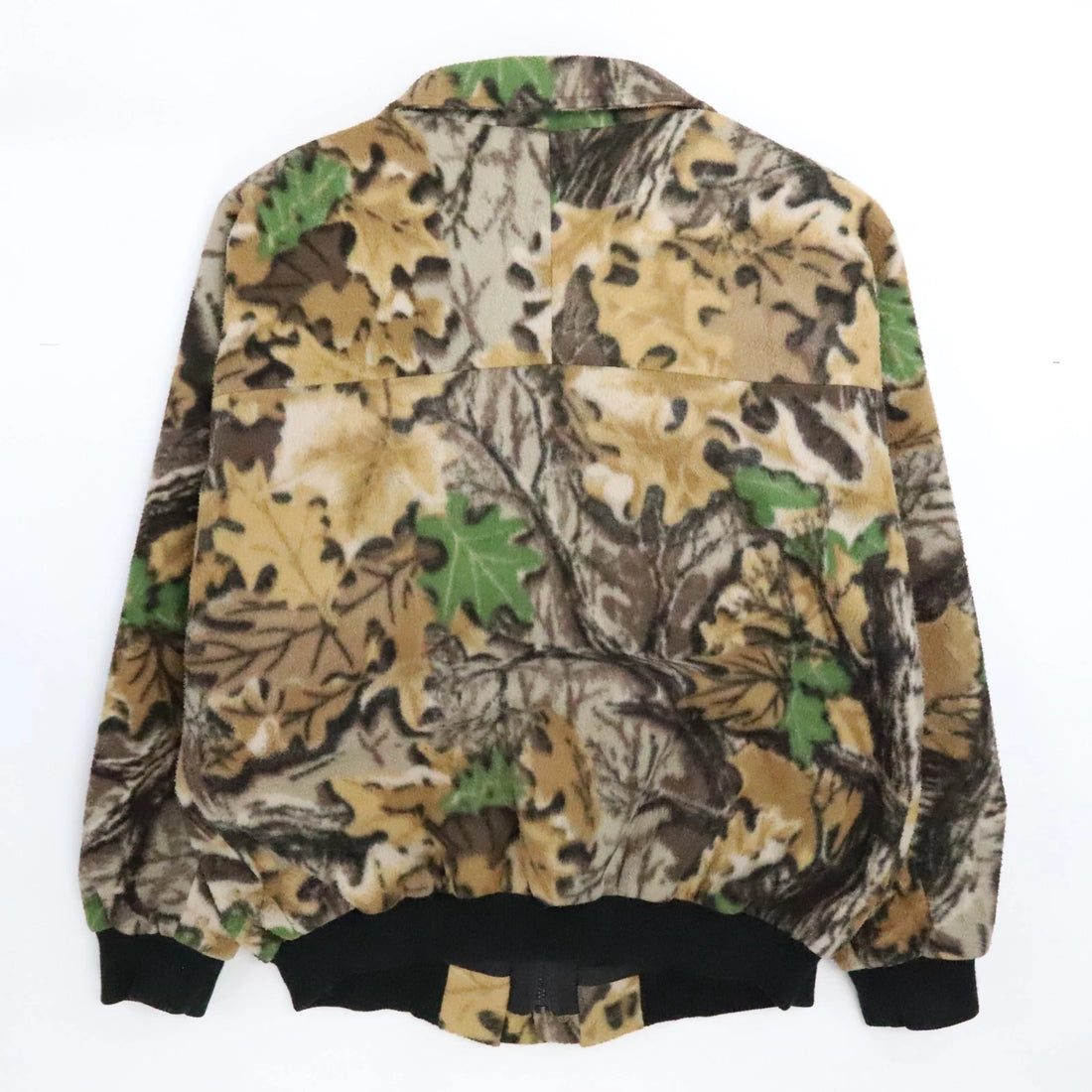 Tree Camo Fleece Bomber Jacket Size XL